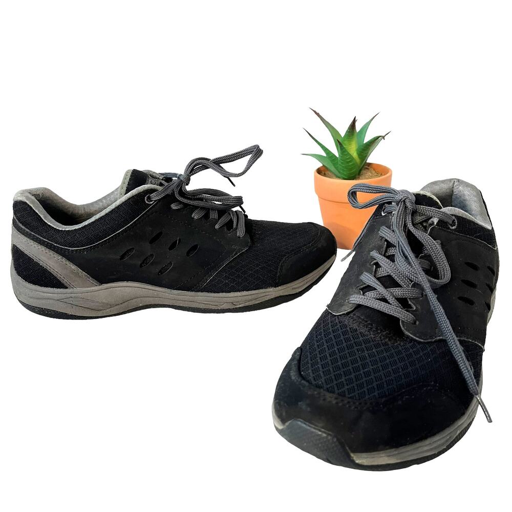 Vionic Contest Athletic Mens Shoes Size 8 EU 41 Walking Black Orthaheel Tech